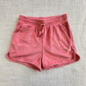 Tea Collection Pink Terry Shorts GUC 10